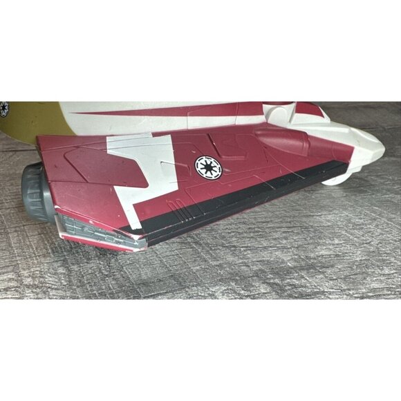 Star Wars Obi Wan Jedi Starfighter with Figure 2008 Hasbro Galactic‎ Hero - Picture 3 of 11